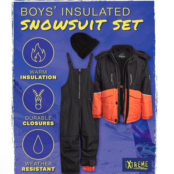 Boys Snowsuit, Mask & Gloves Set - Picture 2 of 16